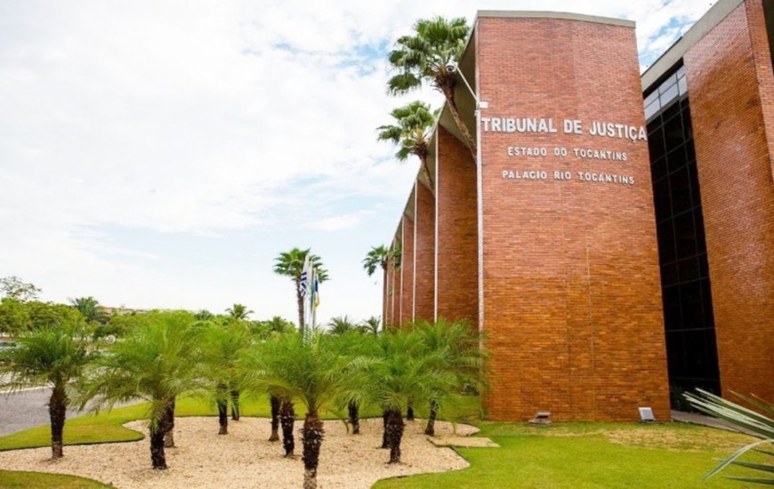 Fachada do tribunal do TJTO